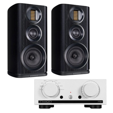 Mission 778X Integrated Amplifier + Wharfedale EVO 4.2 Bookshelf Speakers - K&B Audio