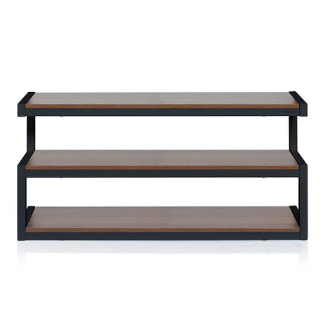 Norstone ESSE AV TV Stand - Black / Walnut - K&B Audio