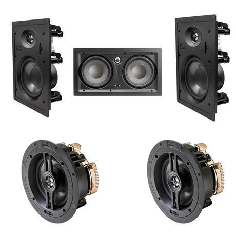 OSD Audio 2 x T63 + 1 x T63LCR + 2 x R63 5.0 Surround Sound Speaker Bundle - K&B Audio