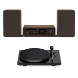 Pure Classic Stereo System with CD / Radio / Bluetooth + Pro-Ject E1 Turntable - K&B Audio