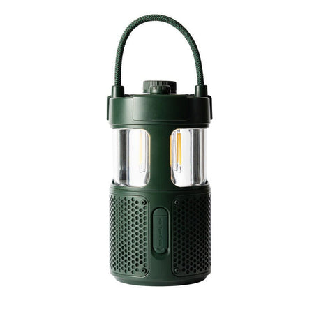 Pure Woodland Glow Waterproof Outdoor Speaker with LED Lamp - K&B Audio