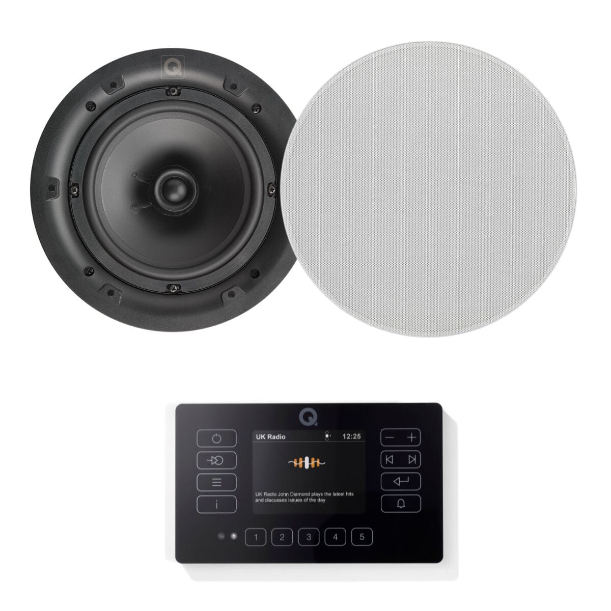 Q Acoustics E120 6.5" Bluetooth Ceiling Speaker System with DAB/FM Radio - K&B Audio