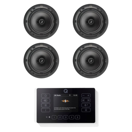 Q Acoustics E120 6.5" Bluetooth Ceiling Speaker System with DAB/FM Radio - K&B Audio