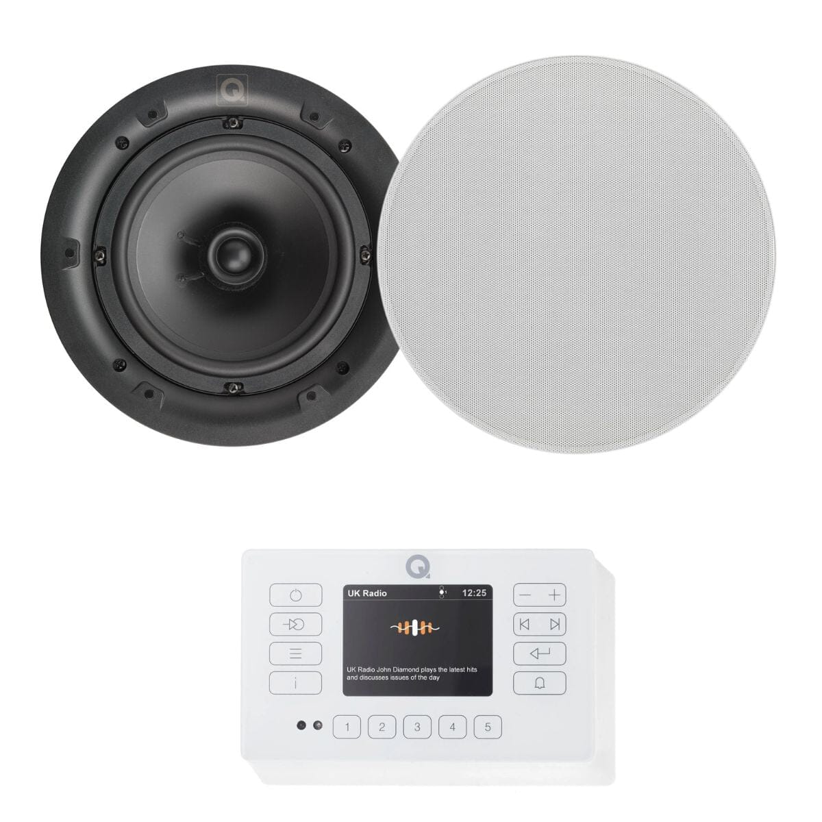 Q Acoustics E120 6.5" Bluetooth Ceiling Speaker System with DAB/FM Radio - K&B Audio