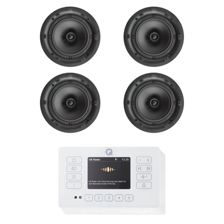 Q Acoustics E120 6.5" Bluetooth Ceiling Speaker System with DAB/FM Radio - K&B Audio