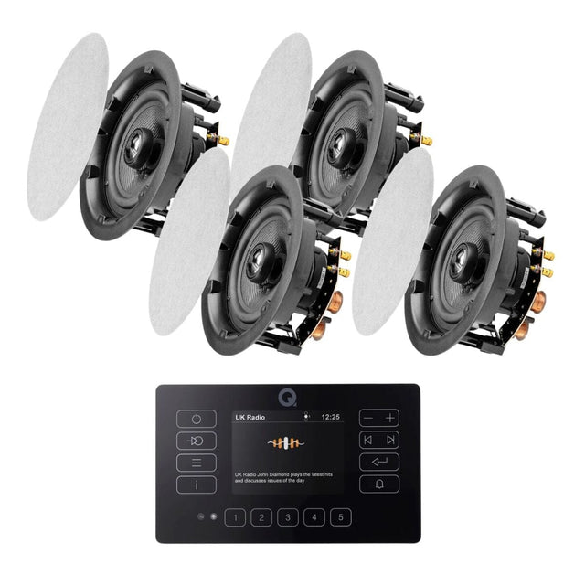 Q Acoustics E120 + OSD Audio ACE640 6.5" Ceiling Speakers - K&B Audio