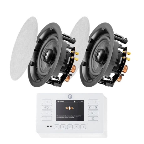 Q Acoustics E120 + OSD Audio ACE640 6.5" Ceiling Speakers - K&B Audio