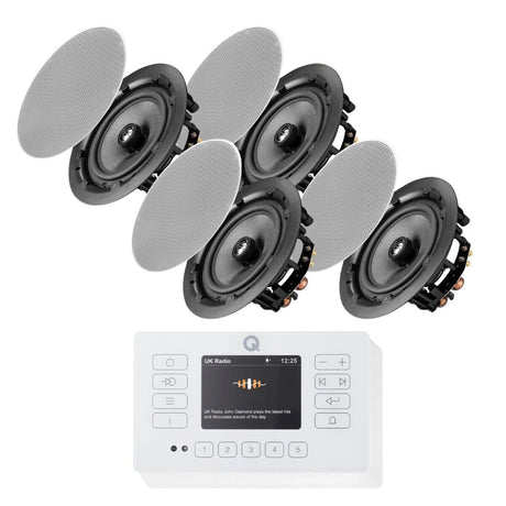 Q Acoustics E120 + OSD Audio ACE840 8" Ceiling Speakers - K&B Audio