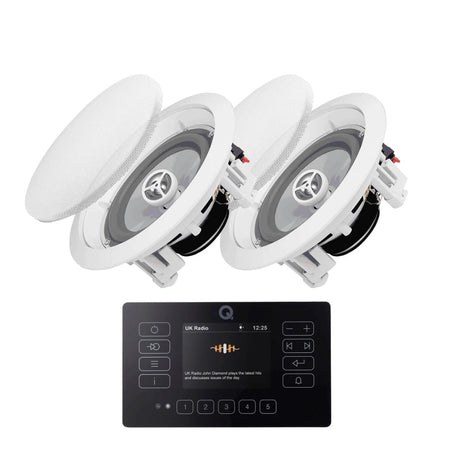 Q Acoustics E120 + OSD Audio ICE600 6.5" Bathroom Ceiling Speakers - K&B Audio