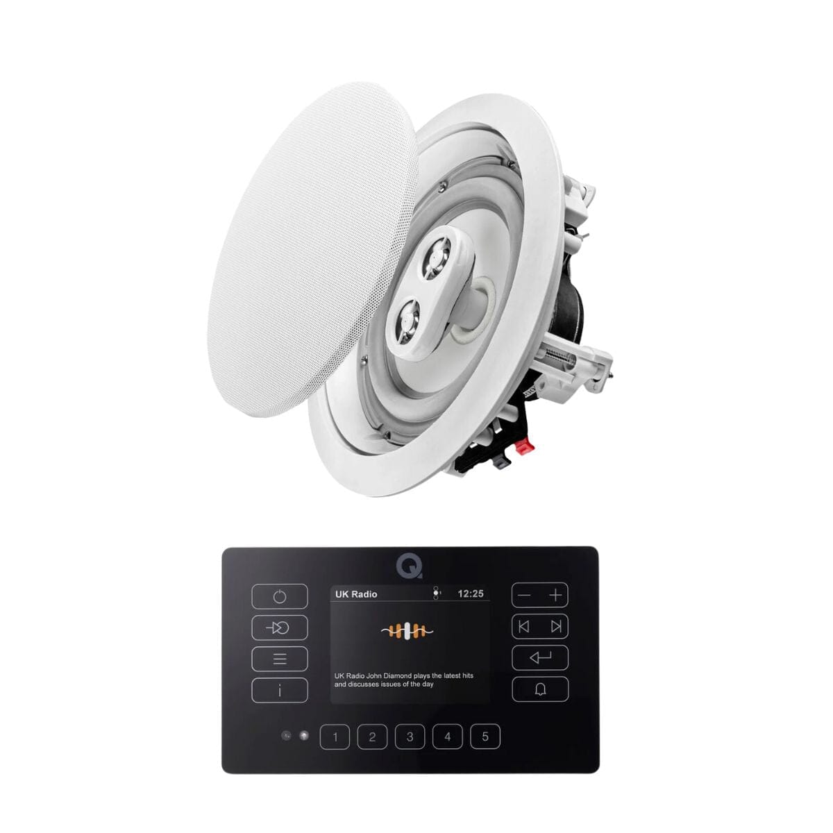 Q Acoustics E120 + OSD Audio ICE600 6.5" Bathroom Ceiling Speakers - K&B Audio