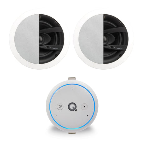 Q Acoustics E300A Bluetooth/WiFi/Alexa Amplifier with 6.5" Bathroom Ceiling Speaker - K&B Audio