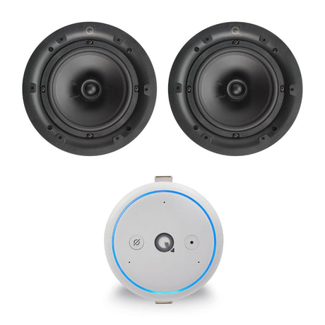 Q Acoustics E300A Bluetooth/WiFi/Alexa Amplifier with 6.5" Ceiling Speakers - K&B Audio