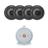 Q Acoustics E300A Bluetooth/WiFi/Alexa Amplifier with 6.5" Ceiling Speakers - K&B Audio