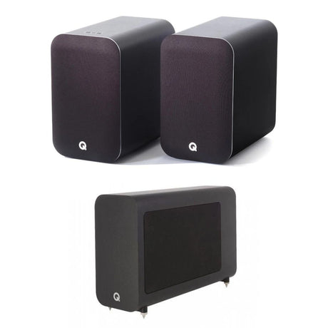 Q Acoustics M20 130W 2.1 Active Bluetooth Bookshelf Speakers with Subwoofer - K&B Audio