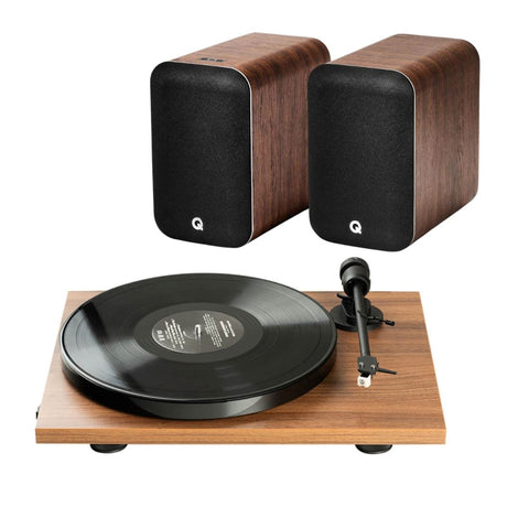 Pro-Ject E1 Phono Turntable + Q Acoustics M20 Active Bluetooth Speakers - K&B Audio