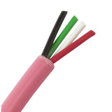 Flex Audio 16/4 4 Core Speaker Cable - LSOH - Pink - K&B Audio