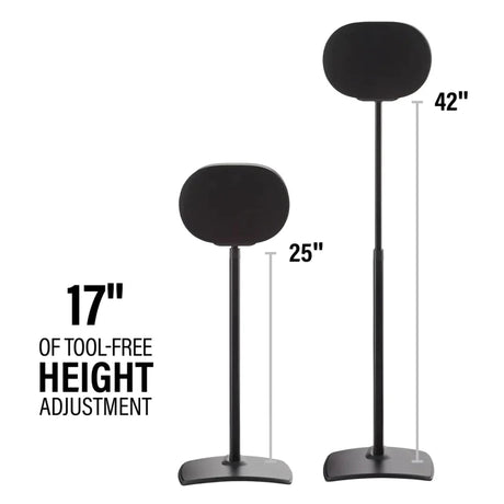 Sanus Height Adjustable Speaker Stand for Sonos Era 300™ - Single - K&B Audio