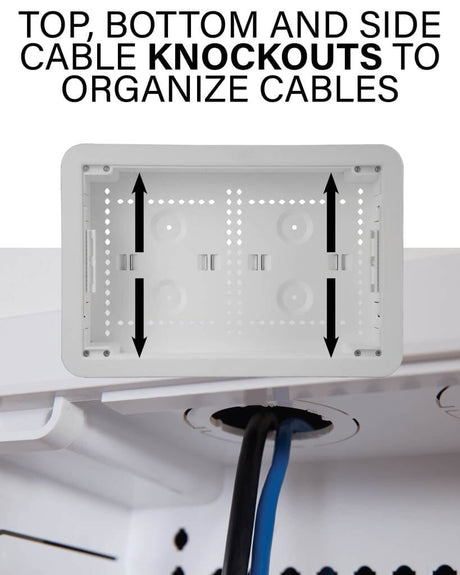 SANUS SA-IWB17-W1 17" Recessed Component Box - K&B Audio