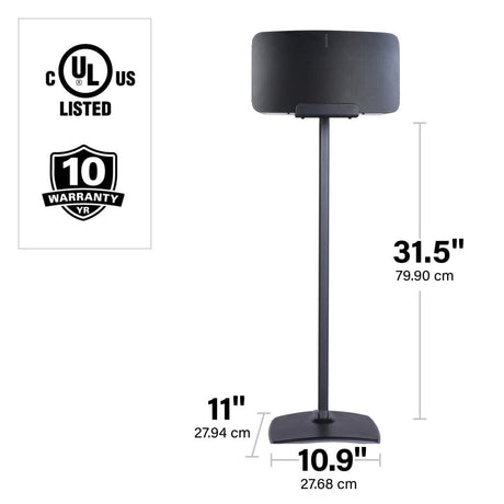 SANUS WSS52 Wireless Speaker Stands Designed for Sonos Five and Play: 5 Speakers - K&B Audio