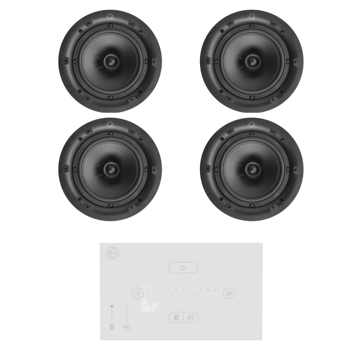 Systemline E50 6.5" Bluetooth Ceiling Speaker System - Gloss White - K&B Audio