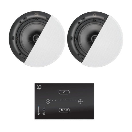 Systemline E50 6.5" Bluetooth Ceiling Speaker System In Ceiling Speaker Systems Systemline One Pair High Definition 