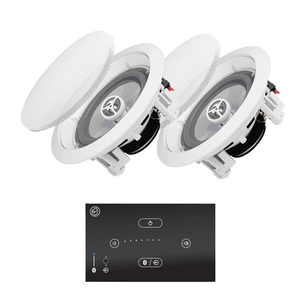 Systemline E50 + OSD Audio ICE600 6.5" Bathroom Ceiling Speakers - K&B Audio