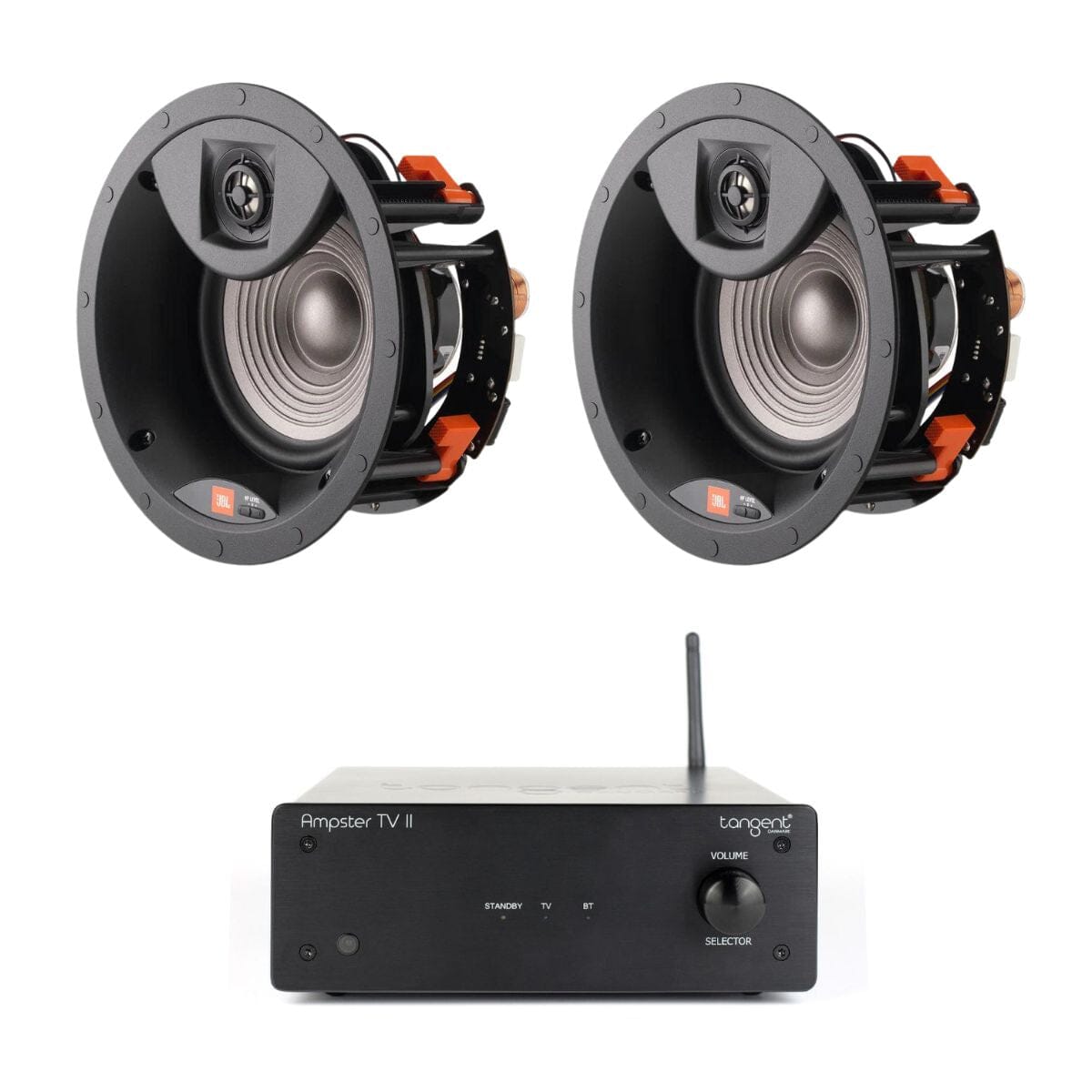 Tangent Ampster TV II + JBL 6.5" Ceiling Speakers - K&B Audio