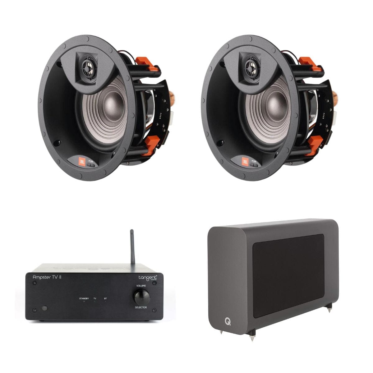 Tangent Ampster TV II + JBL 6.5" Ceiling Speakers - K&B Audio