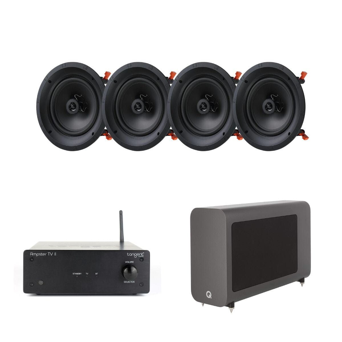 Tangent Ampster TV II + JBL 6.5" Ceiling Speakers - K&B Audio