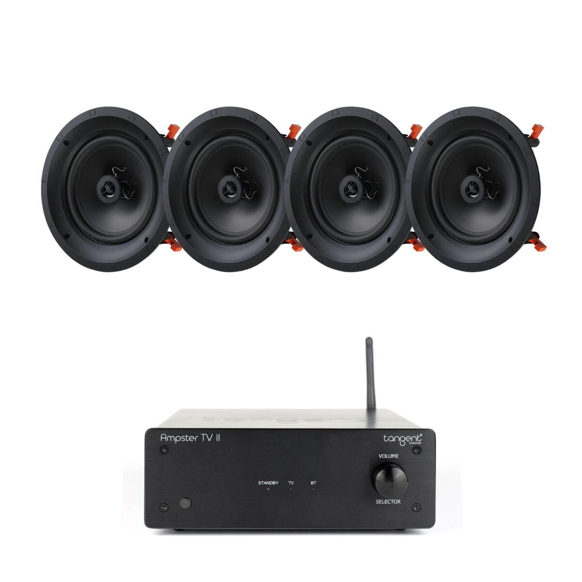 Tangent Ampster TV II + JBL B-8IC 8" Ceiling Speakers - K&B Audio