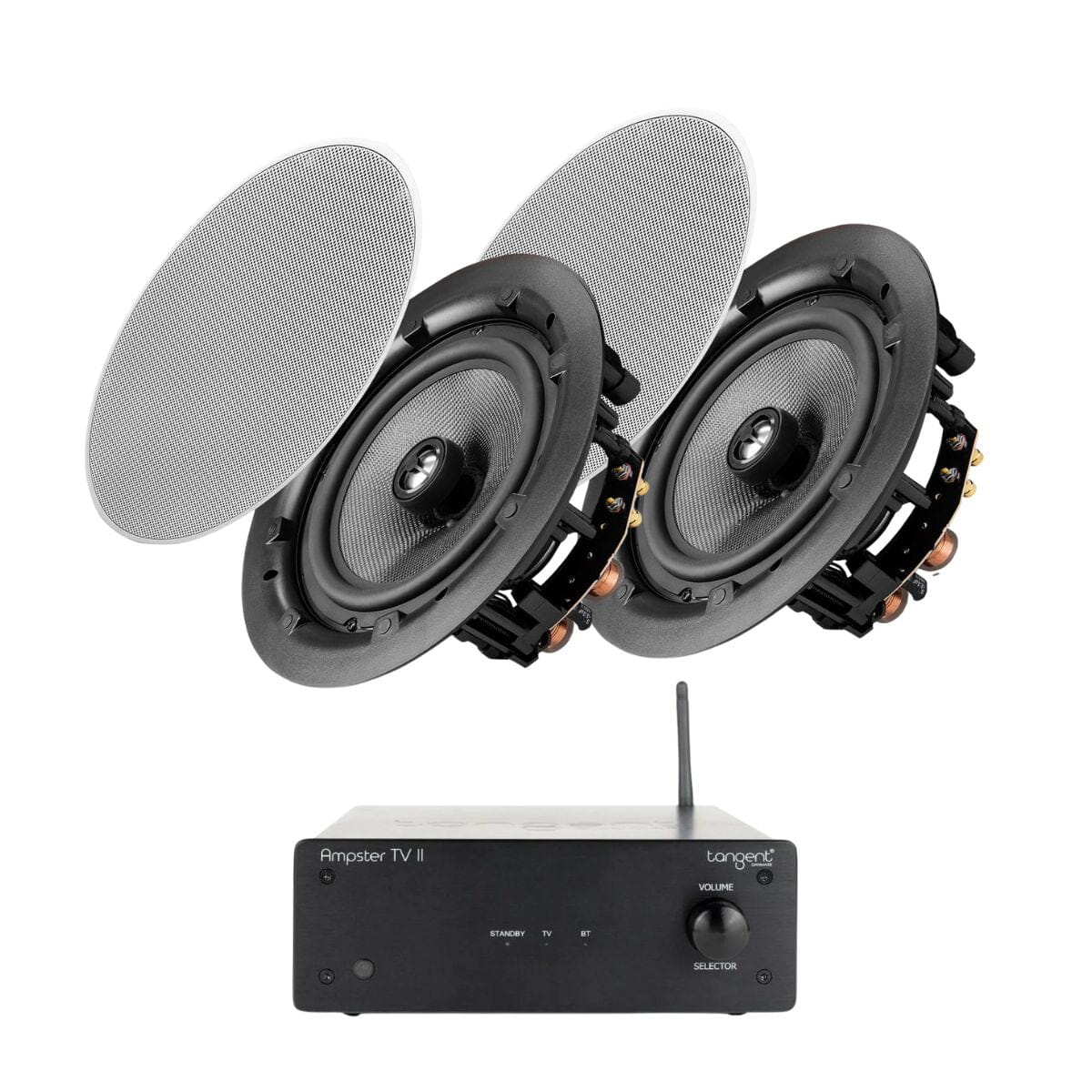 Tangent Ampster TV II + OSD Audio ACE840 8" Ceiling Speakers - K&B Audio