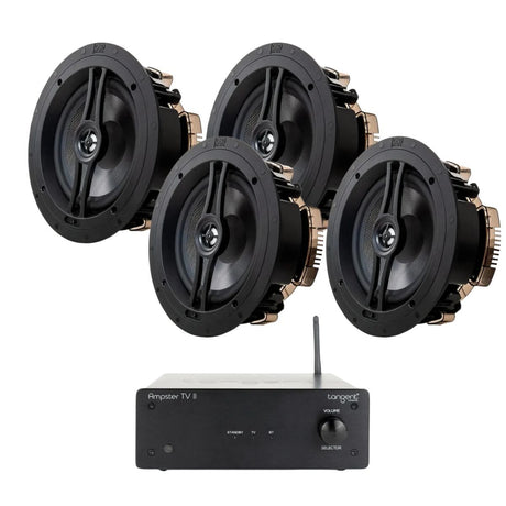 Tangent Ampster TV II + OSD Audio R83 8" Ceiling Speakers - K&B Audio