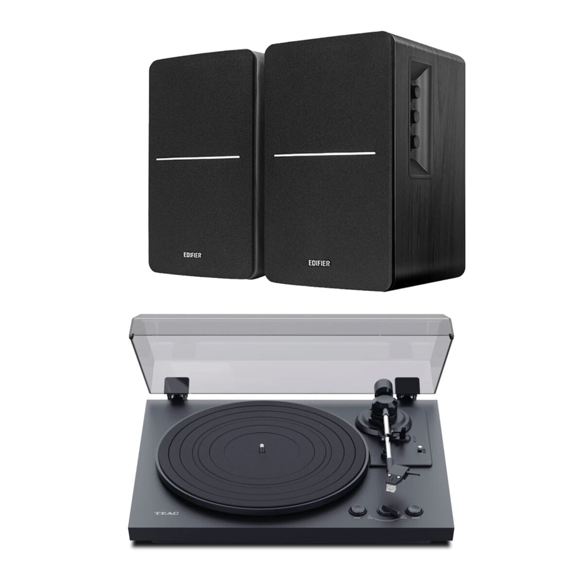 TEAC TN-175 Automatic Turntable + Edifier R1280DB Bluetooth Speakers - K&B Audio