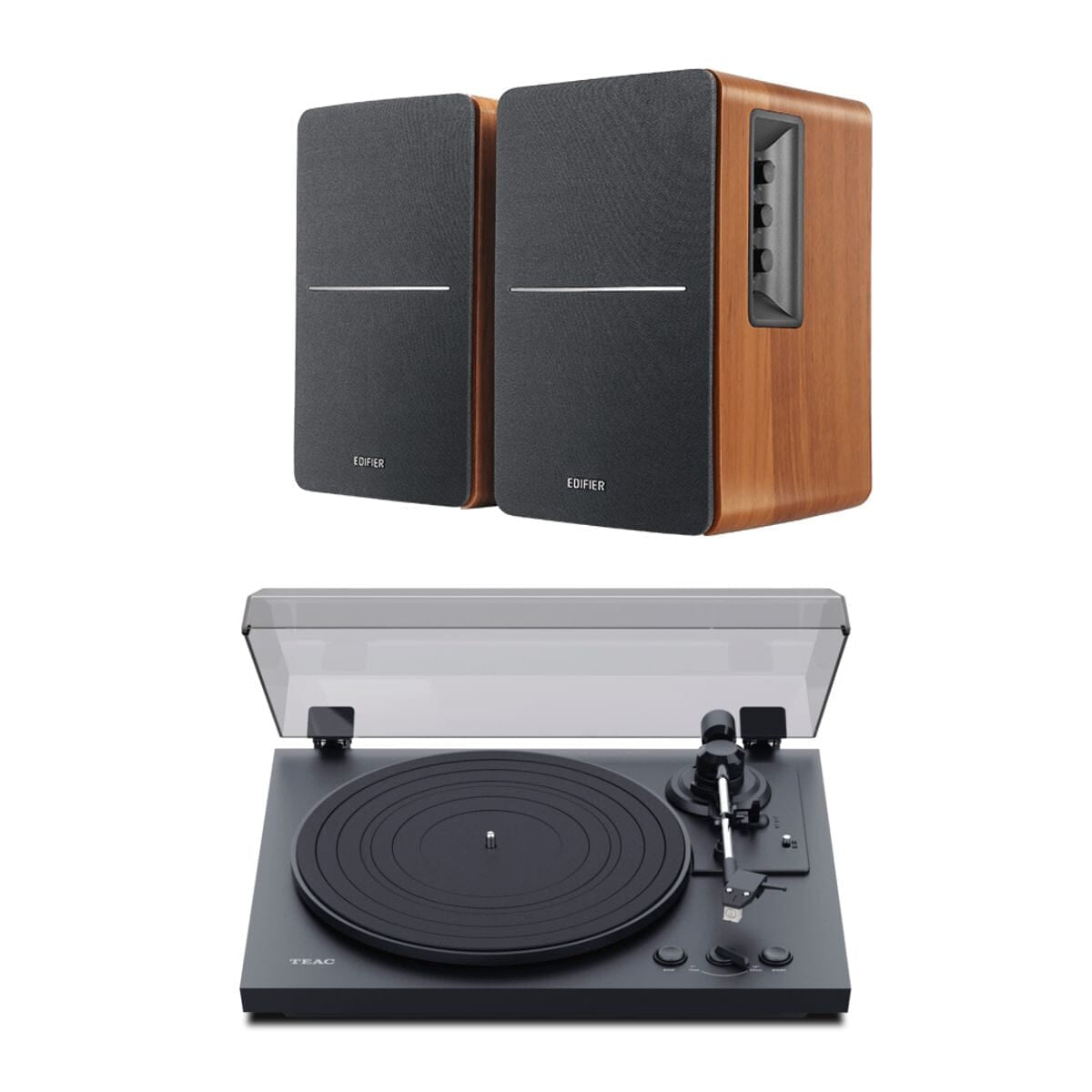 TEAC TN-175 Automatic Turntable + Edifier R1280DB Bluetooth Speakers - K&B Audio