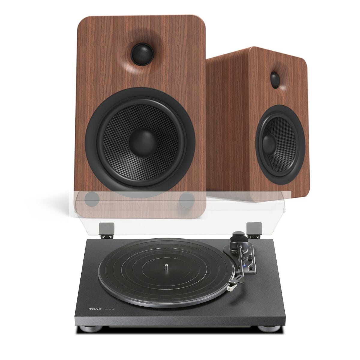 Teac TN-180BT Bluetooth Turntable + Kanto YU4 Active Bluetooth Speakers - K&B Audio