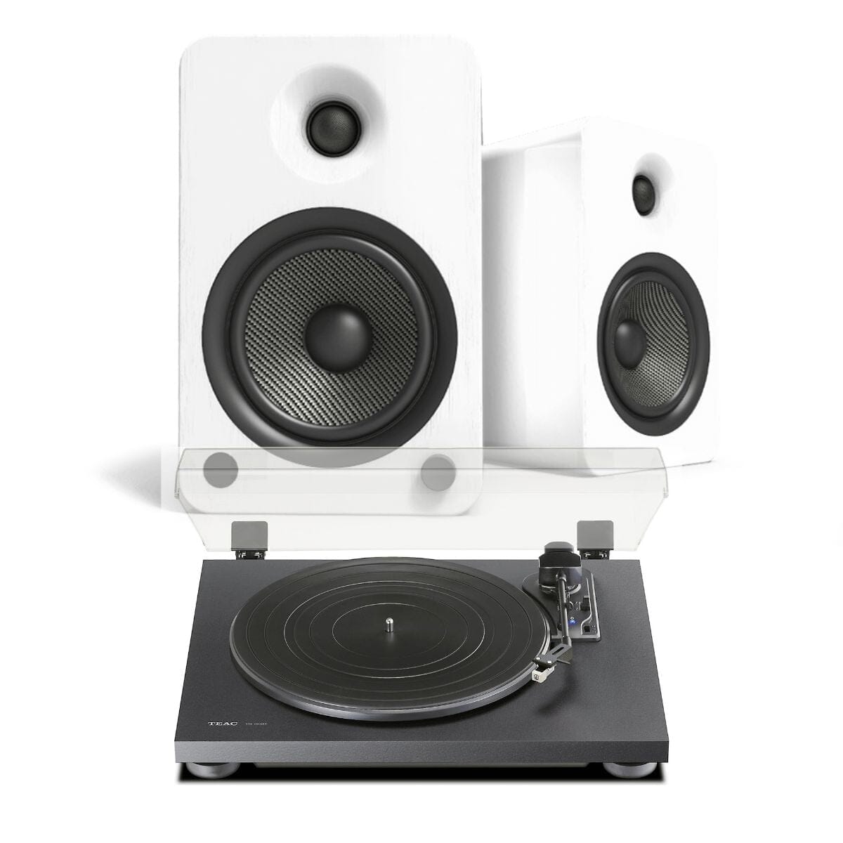 Teac TN-180BT Bluetooth Turntable + Kanto YU4 Active Bluetooth Speakers - K&B Audio