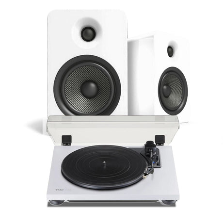 Teac TN-180BT Bluetooth Turntable + Kanto YU4 Active Bluetooth Speakers - K&B Audio