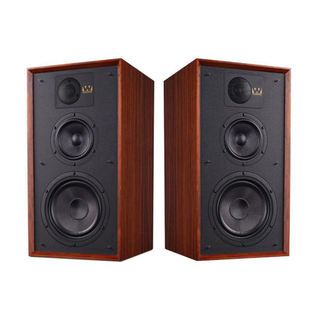 Wharfedale Linton Heritage Speakers + Stands (Pair) - K&B Audio