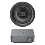 WiiM AMP WiFi & Bluetooth + Q Acoustics QI65C-ST 6.5" Stereo Ceiling Speaker - K&B Audio