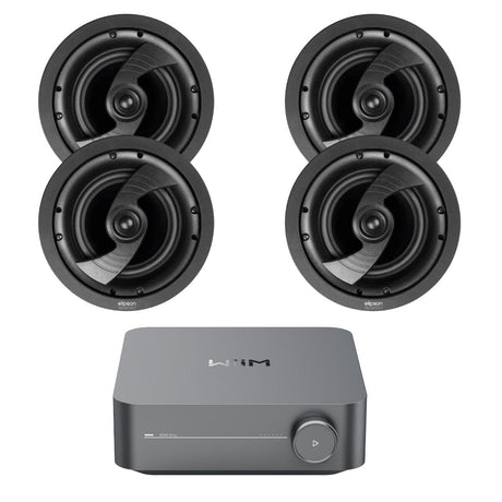 WiiM AMP + Elipson IC6 6.5" Ceiling Speakers - K&B Audio