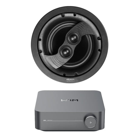 WiiM AMP + Elipson IC6-ST 6.5" Stereo Ceiling Speaker - K&B Audio