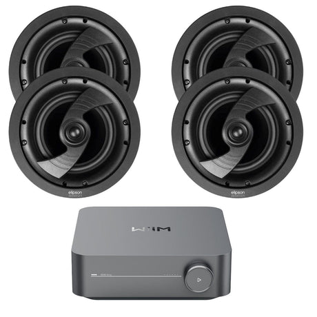 WiiM AMP + Elipson IC8 8" Ceiling Speakers - K&B Audio