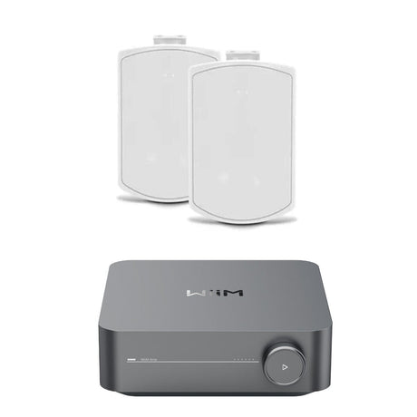 WiiM AMP + Elipson RAIN 4" Outdoor Speakers (Pair) - K&B Audio