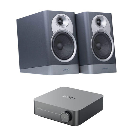 WiiM AMP + JAMO S7-15B 5" Bookshelf Speakers - K&B Audio
