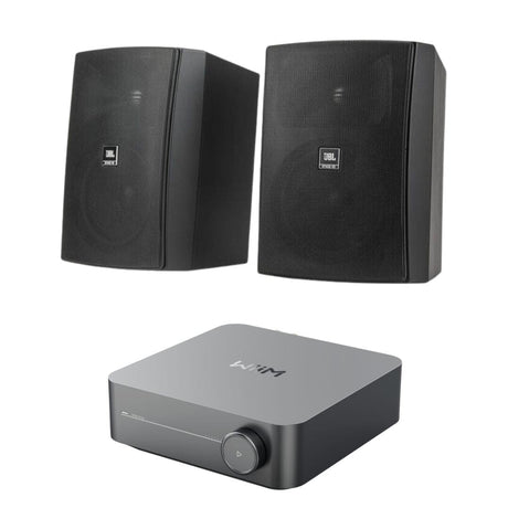 WiiM AMP + JBL Stage XD 5.25" Outdoor Speakers - K&B Audio
