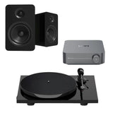 Wiim Amp + Kanto YU 6" Passive Speakers + Pro-Ject E1 Phono Turntable - K&B Audio