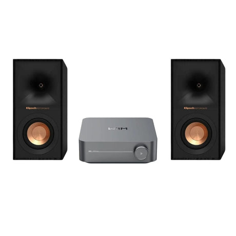 WiiM AMP + Klipsch R-40M 4" Bookshelf Speakers - K&B Audio