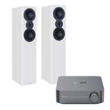 WiiM AMP + Mission LX-5 Floorstanding Speakers - K&B Audio