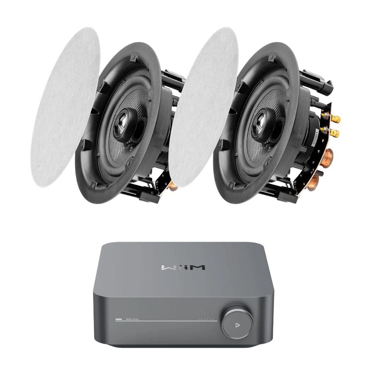 WiiM AMP + OSD Audio ACE640 6.5" Ceiling Speakers - K&B Audio