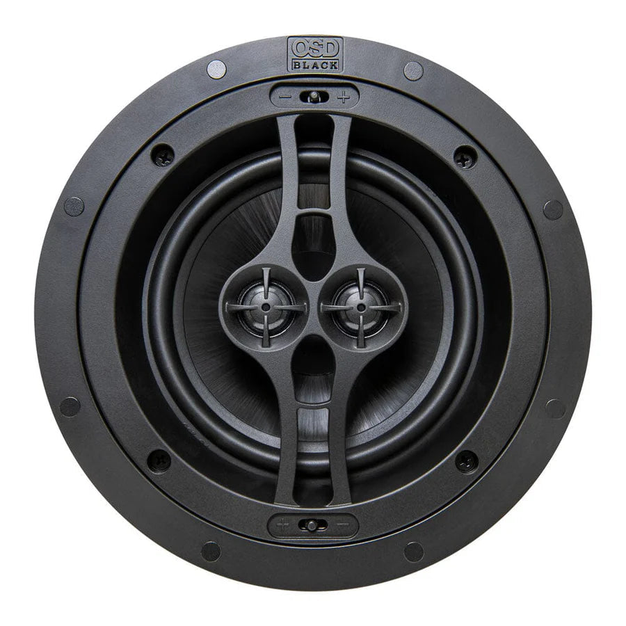 WIIM-AMP + OSD Audio Black Series R62DT 6.5" Single Stereo Ceiling Speaker - K&B Audio